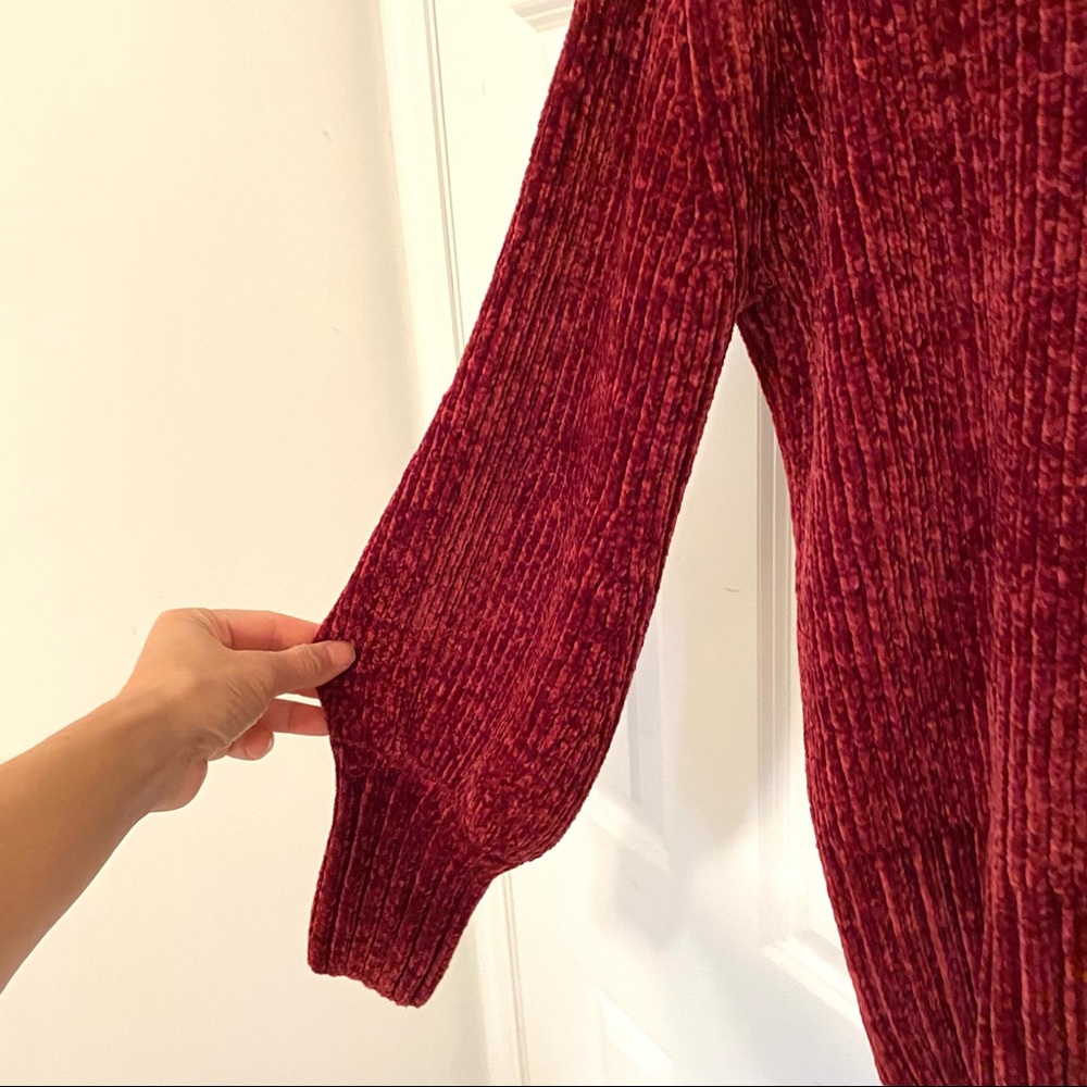 Cynthia Rowley Mock Neck Chenille Sweater - Picture 5 of 7